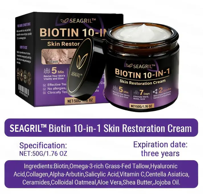 Crema rigenerante per la pelle 10 in 1 alla biotina Tiworld™ - Image 13