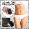 Saponetta per la rimozione della cellulite alla cenere vulcanica al caffè