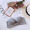 Reggiseno push-up senza spalline con doppia fibbia