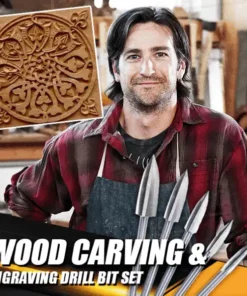 Set di punte da trapano per intaglio e incisione del legno