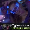 Occhiali con visiera LED Cyberpunk
