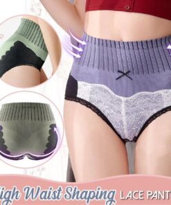 Mutandine di pizzo a vita alta