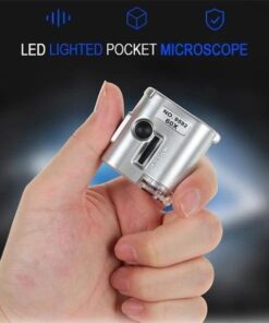 Microscopio tascabile illuminato a LED Mintiml