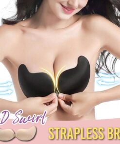 Reggiseno senza spalline con spirale 3D
