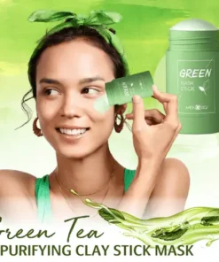 Maschera in bastoncino verde