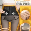 Leggings termici a compressione in pile velato