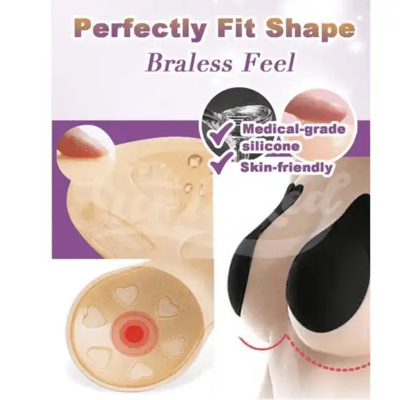 Nastro per reggiseno invisibile riutilizzabile sollevabile - 2 paia - Image 2