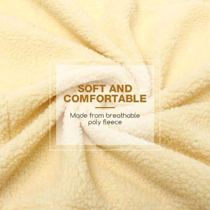 Comoda fodera per sedia reclinabile monopezzo in poliestere pile con tasche - Image 2