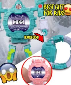 Orologio giocattolo robot trasformante 2 in 1