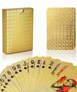 Giocare a poker in lamina d'oro 24k