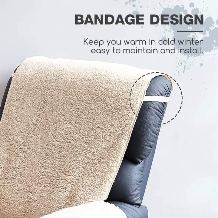 Comoda fodera per sedia reclinabile monopezzo in poliestere pile con tasche - Image 3