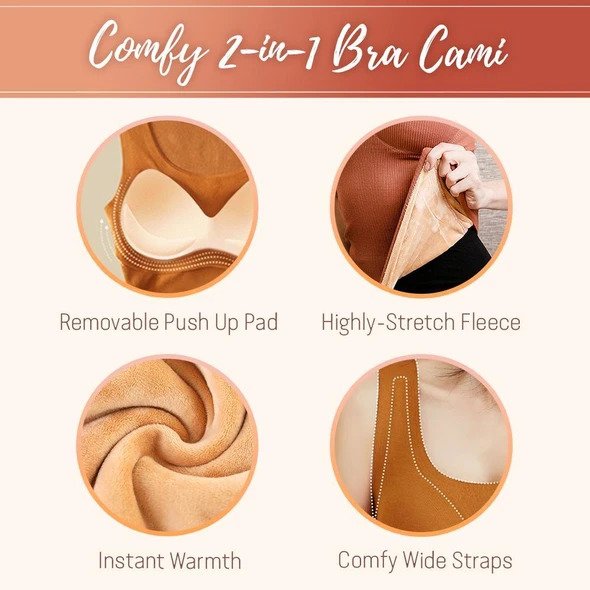 Canottiera in pile con reggiseno memory 5D senza cuciture - Image 5