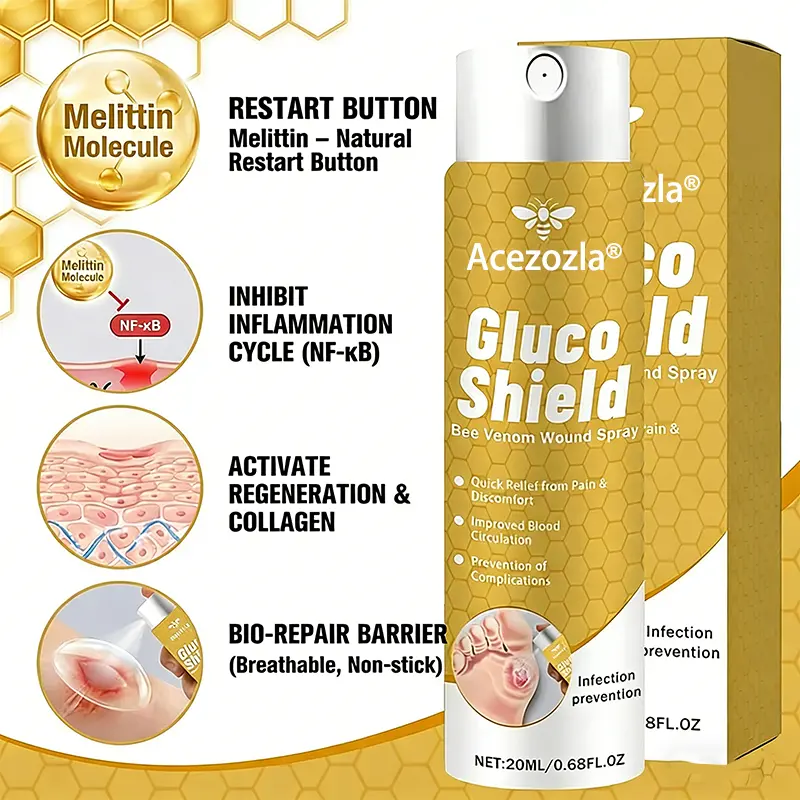 Acezozla® GlucoShield Spray al veleno d'api per ferite - Image 8