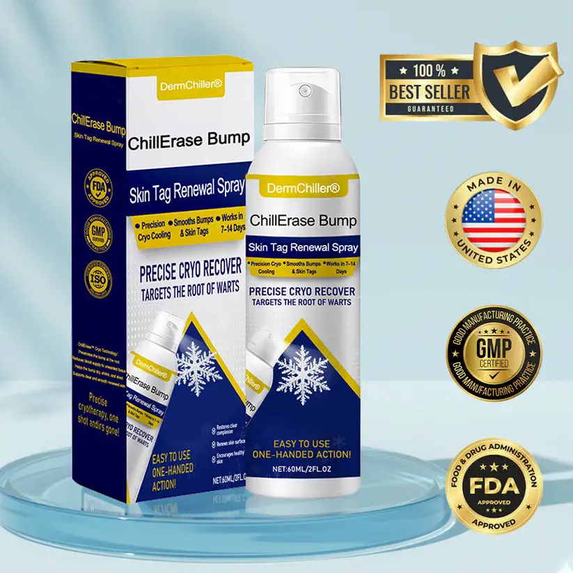 DermChiller® ChillErase Spray per il rinnovamento di protuberanze ed etichette cutanee