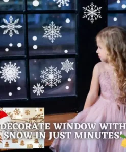 Stencil spray per neve natalizia InstaDecor (5 pezzi)