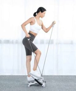 Mini stepper con fasce di resistenza