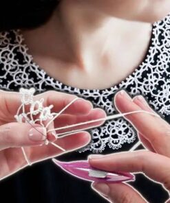 Strumento per chiacchierino a navetta all'uncinetto