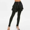 Legging con gonna a balze a strati