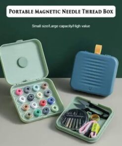 Piccola scatola da cucito magnetica per casa da viaggio