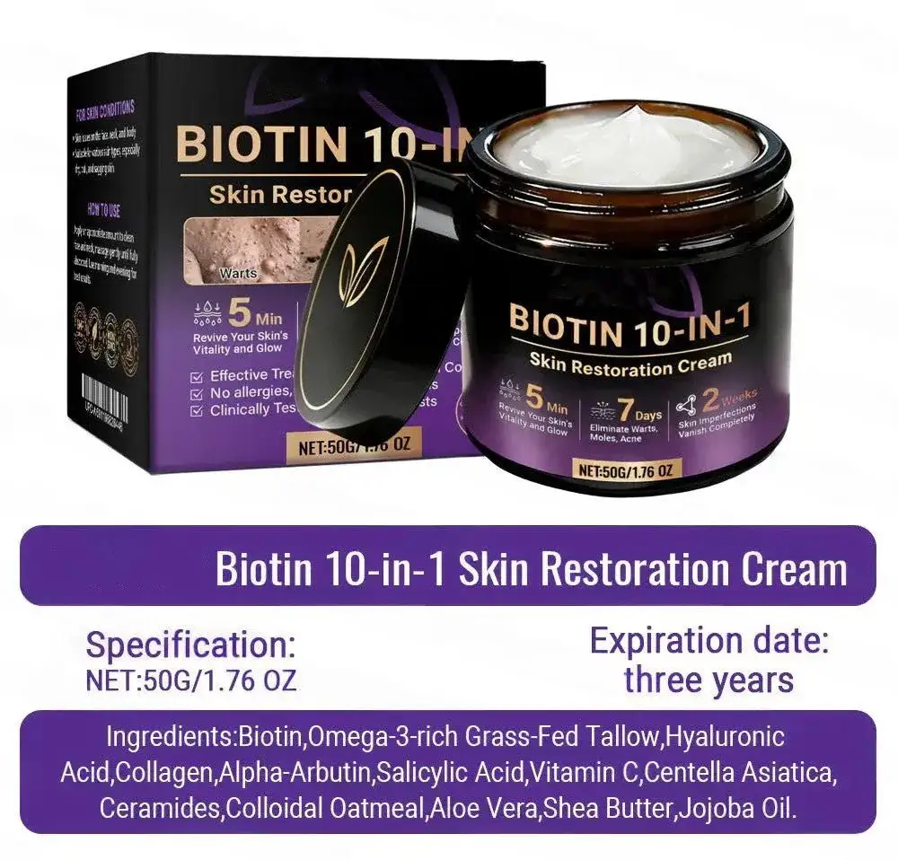Crema rigenerante per la pelle VORLORA® Biotina 10 in 1 - Image 10