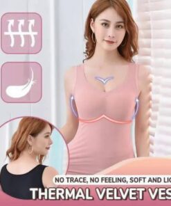 Abbigliamento interno senza maniche in pizzo termico in velluto